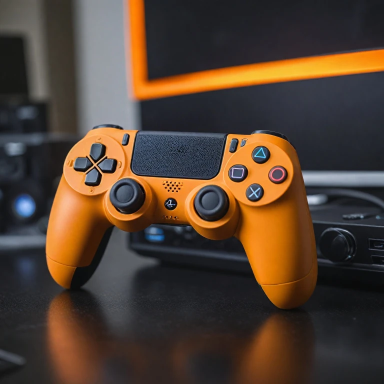 Exploring the vibrant orange PlayStation 5 controller
