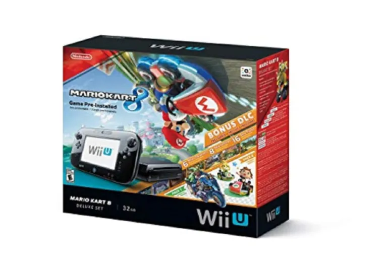 Nintendo Wii U Mario Kart 8 Deluxe Bundle 32gb black - WUPSKAGP (Renewed)