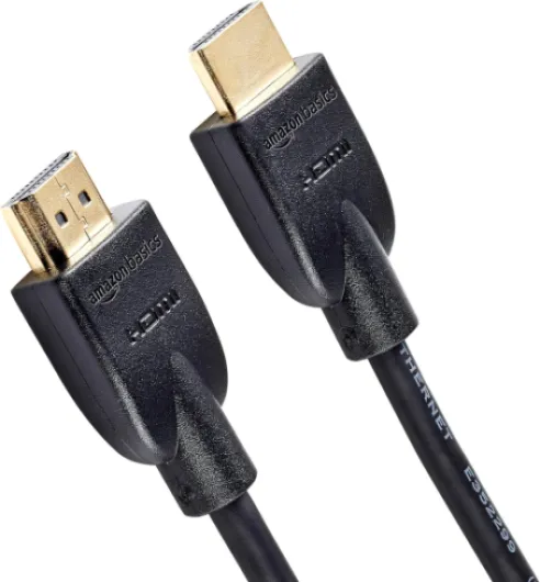HDMI Cable, 10ft, 4K@60Hz, High-Speed 4K HDMI 2.0 Cord (18Gbps), 2160p, 48 bit, Compatible with TV/PS5/Xbox/Roku, Black 10 Feet 1-Pack