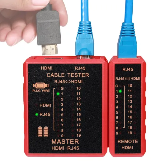 HDMI Tester Portable High Definition Network Cable Tester Checker HDMI/RJ45