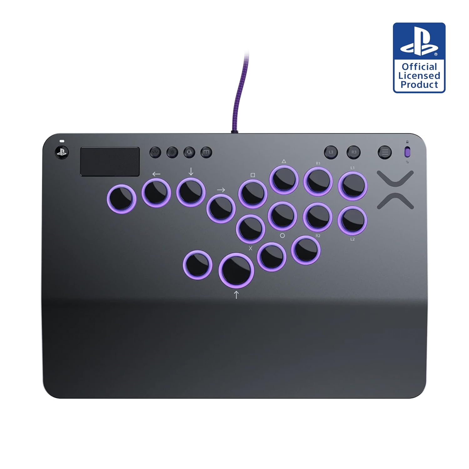 Victrix Pro KO Leverless All Button Fight Stick for PlayStation 5, Officially Licensed PS5-PS4, Windows 10/11 PC, Customizable eSports Tournament Ready Controller, Arcade Controller, Gray