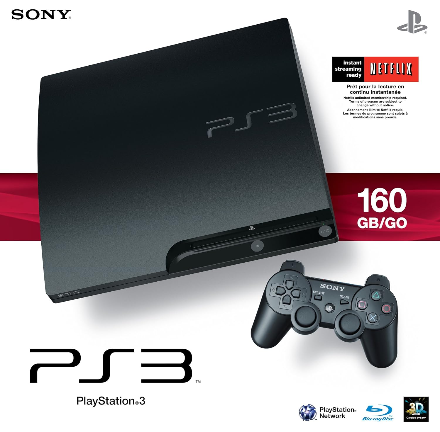 Sony Playstation 3 160GB System (Renewed)