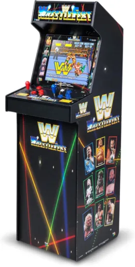 WWE Ultra Series Game Machine, 5 Games, 17" Liquid Crystal Screen - Indoor Cabinet, Retro, Gaming Console, Basement Decoration, Man Cave