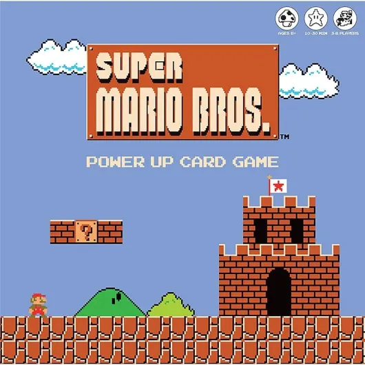 Super Mario Bros Power Up Card Game - Super Mario Brothers Video Game Nintendo NES Artwork - Fast paced Card Games - Easy to Learn and Quick to Play
