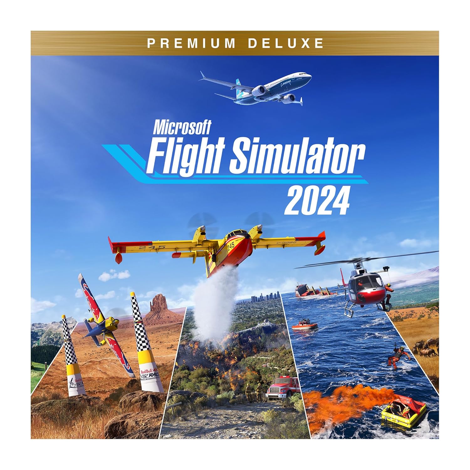 Microsoft Flight Simulator 2024 – Premium Deluxe Edition – Play on Xbox Series X-S and Windows [Digital Code] Xbox Series X-S & Windows Premium Deluxe