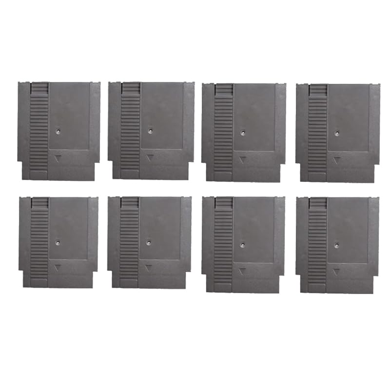 RUITROLIKER 8 Pcs/Set Cartridge Shell Replacement Hard Case Compatible for NES Game Card