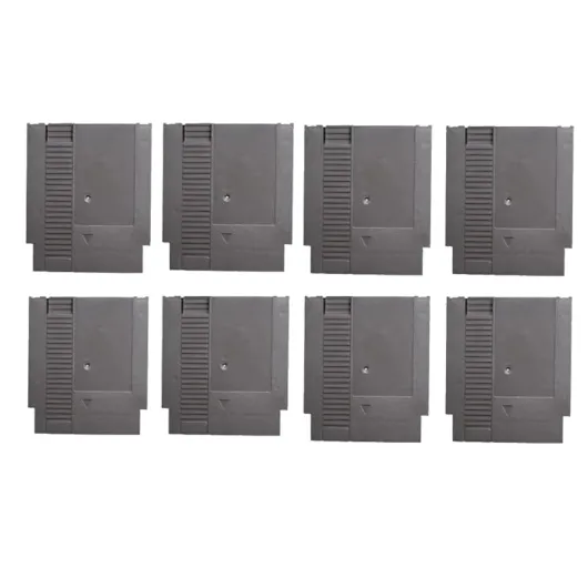 RUITROLIKER 8 Pcs/Set Cartridge Shell Replacement Hard Case Compatible for NES Game Card