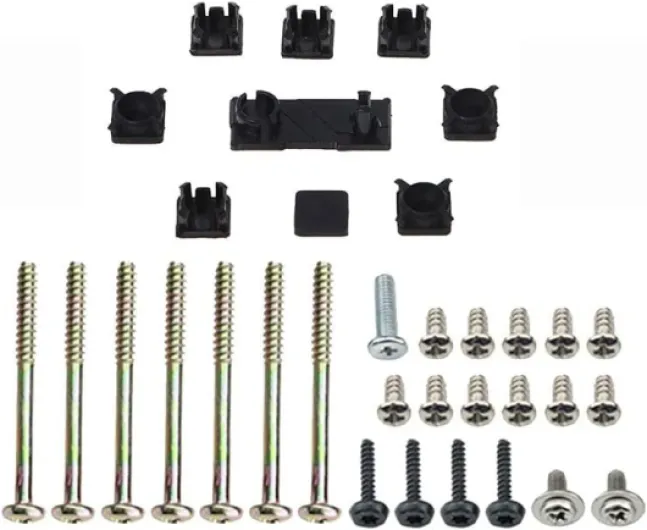 Replacement Console Screws with Rubber Foot Cover Set for PS2 PS3 Slim 2000 3000 4000 70000 Console Screw Kit Repair Parts (AB)