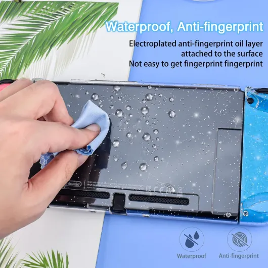 Dockable Crystal Case for Nintendo Switch, Glitter Bling Cover with Shock-Absorption and Anti-Scratch Design Protective Case - Crystal Glitter Nintendo Switch Crystal Glitter