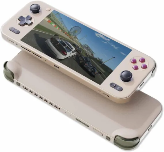 Pocket S Android gaming handheld with Snapdragon G3x, 12GB RAM, 128GB storage, 6″ 1440P IPS touch display, Android OS - Ultimate classic gaming handheld