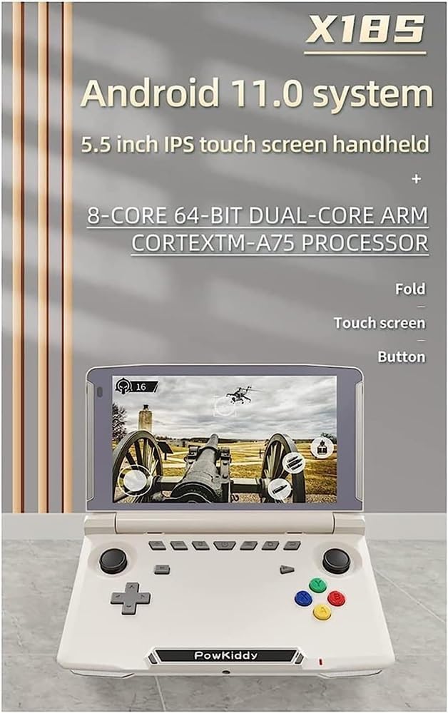 Handheld Arcade Game Console - Retro Portable Gaming Console with 64G Storage and 5.5-inch IPS Touch Screen for Classic Gaming