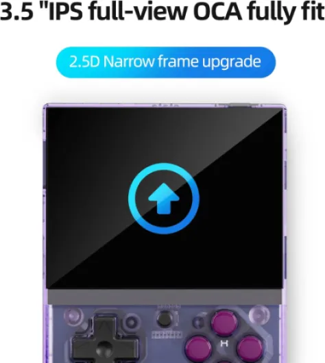 Miyoo Mini Plus Retro Game Console,3.5 Inch IPS Classic System Retro Video Games Consoles,with 64G TF Card,Supports 12000+ Classic Games and Wireless Networt Handheld Console(Purple) MiNiPlus-Purple-64G