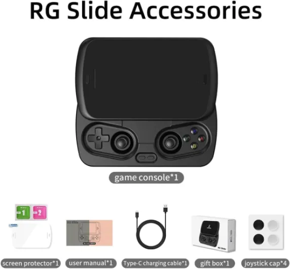 Handheld Retro Gaming Console with Foldable Design and 4.7-Inch IPS Screen - Portable Entertainment Device for Adults Games not included/8+128G