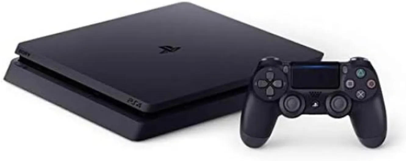 Sony CUH-2216A PlayStation 4 Slim 500GB Games Console Jet Black (Renewed)