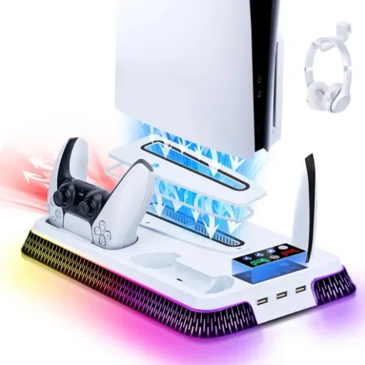 Mcbazel PS5 Cooling Stand Review: a practical all‑in‑one base with a few noisy quirks